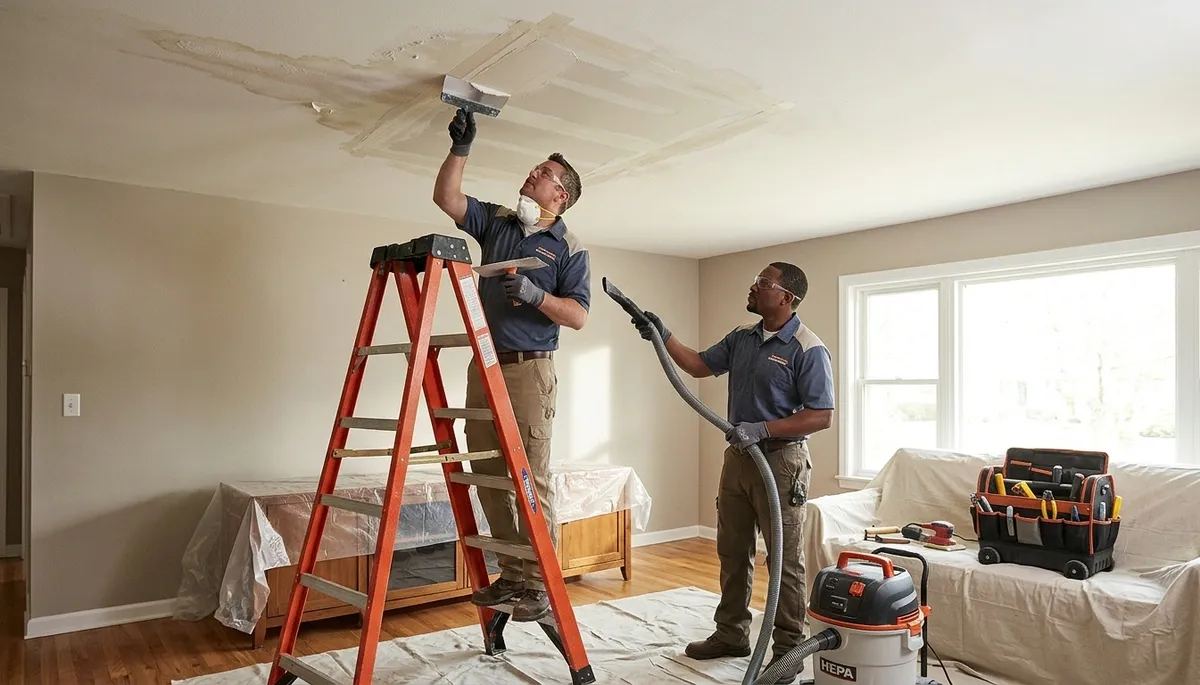 Ceiling Water Damage Repair Image 1