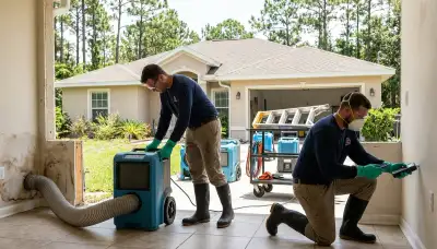 Water damage restoration team in Tallahassee, FL providing emergency cleanup and repair services